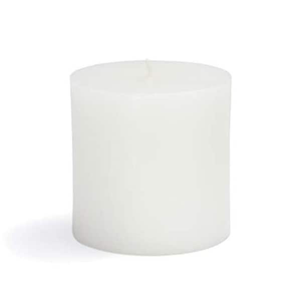 Zest Candle Zest Candle CPC-020-12 3 x 3 in. White Citronella Pillar Candle -12pcs-Case- Bulk CPC-020_12 - main